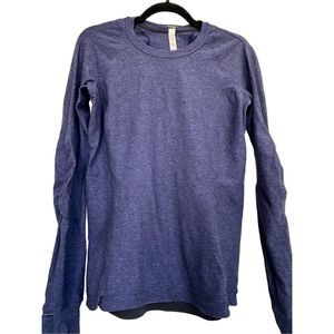 Lululemon Long Sleeve Top in Heather Blue, Size 8
